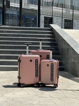 Wings Ударопрочный пластиковый Чемодан Большой (L), на 4 колесах Wings 565 (pink) L Розовый Wings 565 (pink) L фото