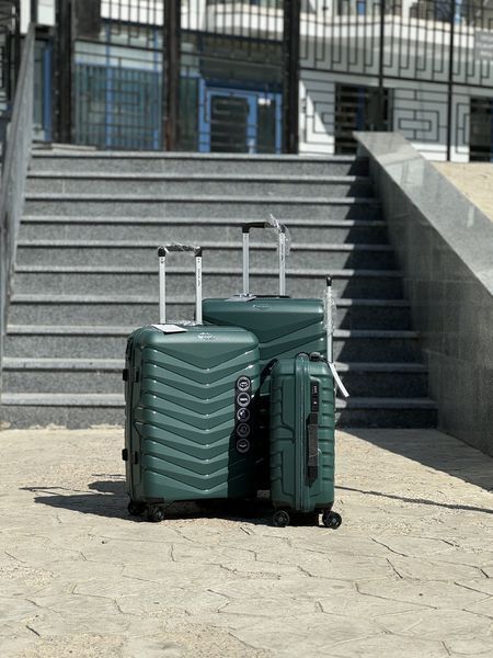 Wings Ударостійка пластикова Валіза Велика (L), на 4 колесах Wings PH01 (green) L Зелений Wings PH01 (green) L фото