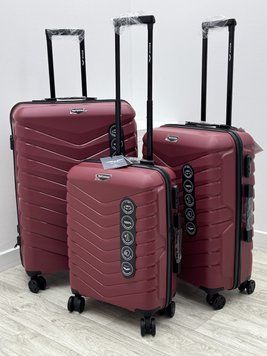 Wings Ударостійка пластикова Валіза Середня ( M ), на колесах Wings PH01 (blue.) M Синій Wings PH01 (maroon) M фото