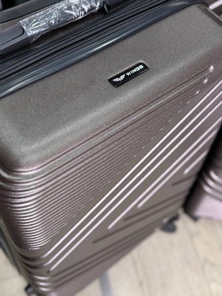 Wings Ударостійка пластикова Валіза Середня ( M ) з розширенням, на колесах Wings B030 (coffee) M Коричневый Wings B030 (coffee) M Коричневый Wings B030 (coffee) M фото