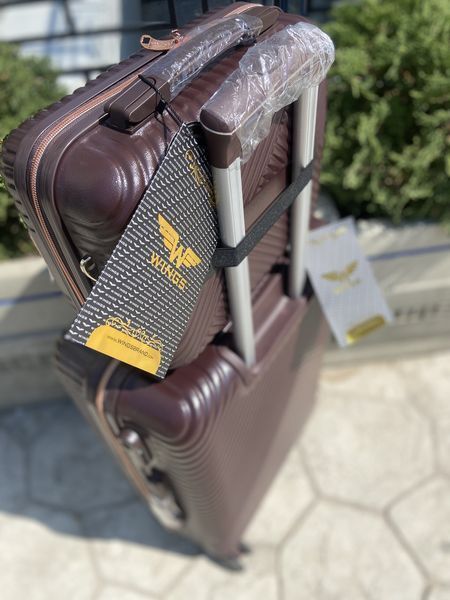 ABS Пластиковий кейс для Валізи Wings, дорожня сумка Wings case WN01 (coffee) Коричневий Wings case WN01 (coffee) Коричневий Wings case WN01 (coffee) фото