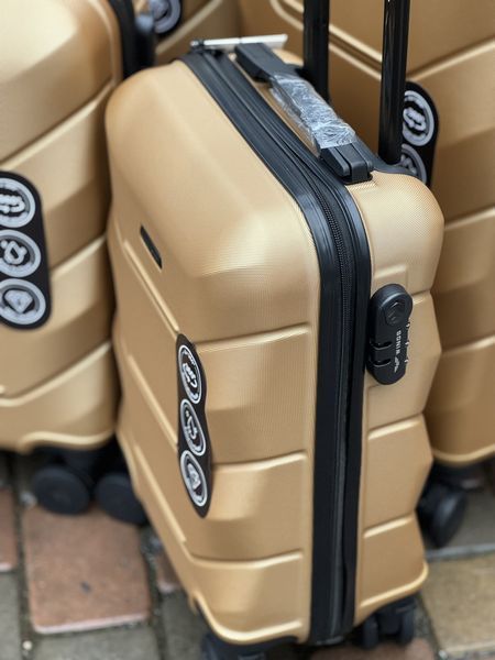 Міні ( XS ) Валіза Wings, на колесах, дорожня, сумка на колесах Wings 148 (orange) XS Оранжевый Wings 148 (gold) XS фото
