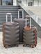 Wings Ударостійка пластикова Валіза Велика (L), на 4 колесах Wings 402 (coffee) L Коричневий Wings 402 (coffee) L фото 3