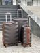 Wings Ударостійка пластикова Валіза Велика (L), на 4 колесах Wings 402 (coffee) L Коричневий Wings 402 (coffee) L фото 2