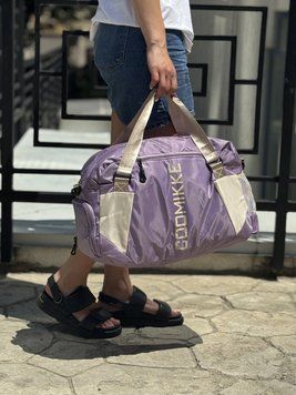 Спортивно дорожня сумка MSB із щільної тканини для тренувань (унісекс) Bag 3030 (lavender) фото