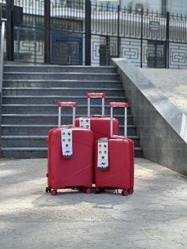 Маленький Валіза S з розширенням, Поліпропілен MSB на колесах 4 колеса 37 літрів MSB 088 (red) S Червоний MSB 088 (red) S фото