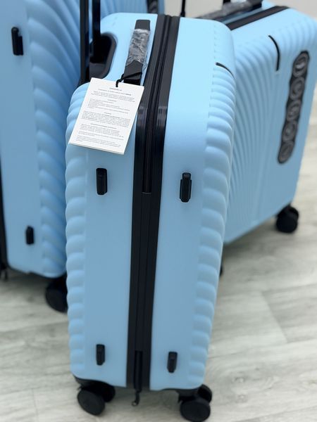 Wings 4 шт. Комплект чемоданов, на колесах, дорожная сумка на колесах Wings 120 (light blue) All Голубой Wings 120 (light blue) All фото