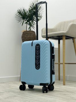 Wings Ударопрочный пластиковый Чемодан Маленький (S), Ручная кладь Wings 120 (light blue) S Голубой Wings 120 (light blue) S фото