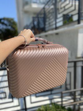 ABS Пластиковий кейс для Валізи Wings, дорожня сумка Wings case WN01 (pink.gold) Рожевий Wings case WN01 (pink.gold) Рожевий Wings case WN01 (pink.gold) фото