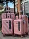 Wings Ударопрочный пластиковый Чемодан Большой (L), на 4 колесах Wings TD190 (pink) L Розовый Wings TD190 (pink) L фото 1