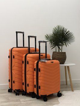 Wings 4 шт. Комплект чемоданов, на колесах, дорожная сумка на колесах Wings PH01 (orange) All Помаранчевий Wings PH01 (orange) All фото