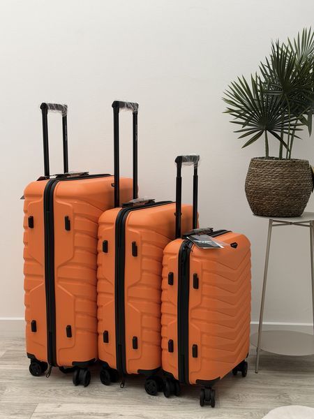 Wings 4 шт. Комплект чемоданов, на колесах, дорожная сумка на колесах Wings PH01 (orange) All Помаранчевий Wings PH01 (orange) All фото