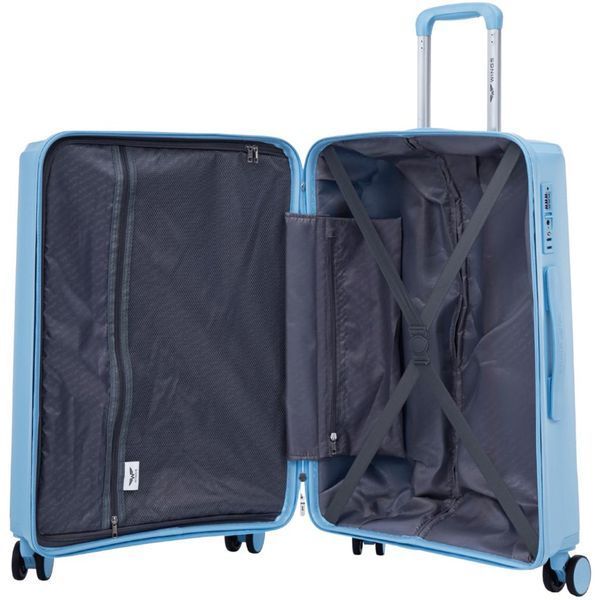 Wings Ударопрочный пластиковый Чемодан Большой (L), на 4 колесах Wings CTC01 (light blue) L Синий Wings CTC01 (light blue) L фото
