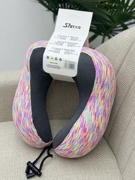 Подушка для подорожей Horoso підголовник ефект пам'яті под Star 55420 роз Розовый Pillow Star 55420 pink фото