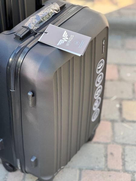 Wings 4 шт Комплект Валіз, на колесах, дорожня, сумка на колесах Wings HRR (black) All Черный Wings HRR (black) All фото