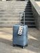 Середня Валіза М з розширенням, Поліпропілен MSB на колесах 4 колеса 75 літрів MSB 023 (jeans) M Синій MSB 023 (jeans) M01 фото 7