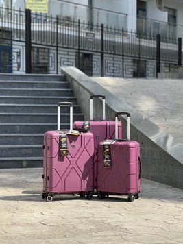 Велика Турецька дорожня валіза фиол MCS 375 розмір L високоякісний ударостійкий поліпропілен 4 колеса 360&deg; 120 літрів MCS 375 (purp) L Фіолетовий MCS 375 (purp) L фото